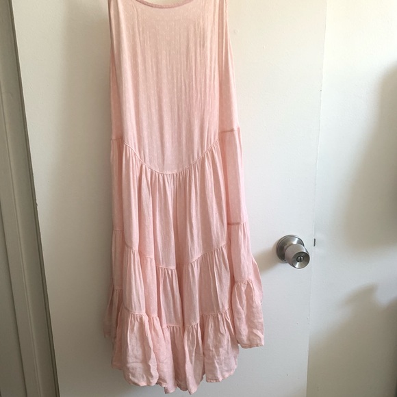 Free People Pink Circle of Flower Lace Up Dress - Picture 2 of 4